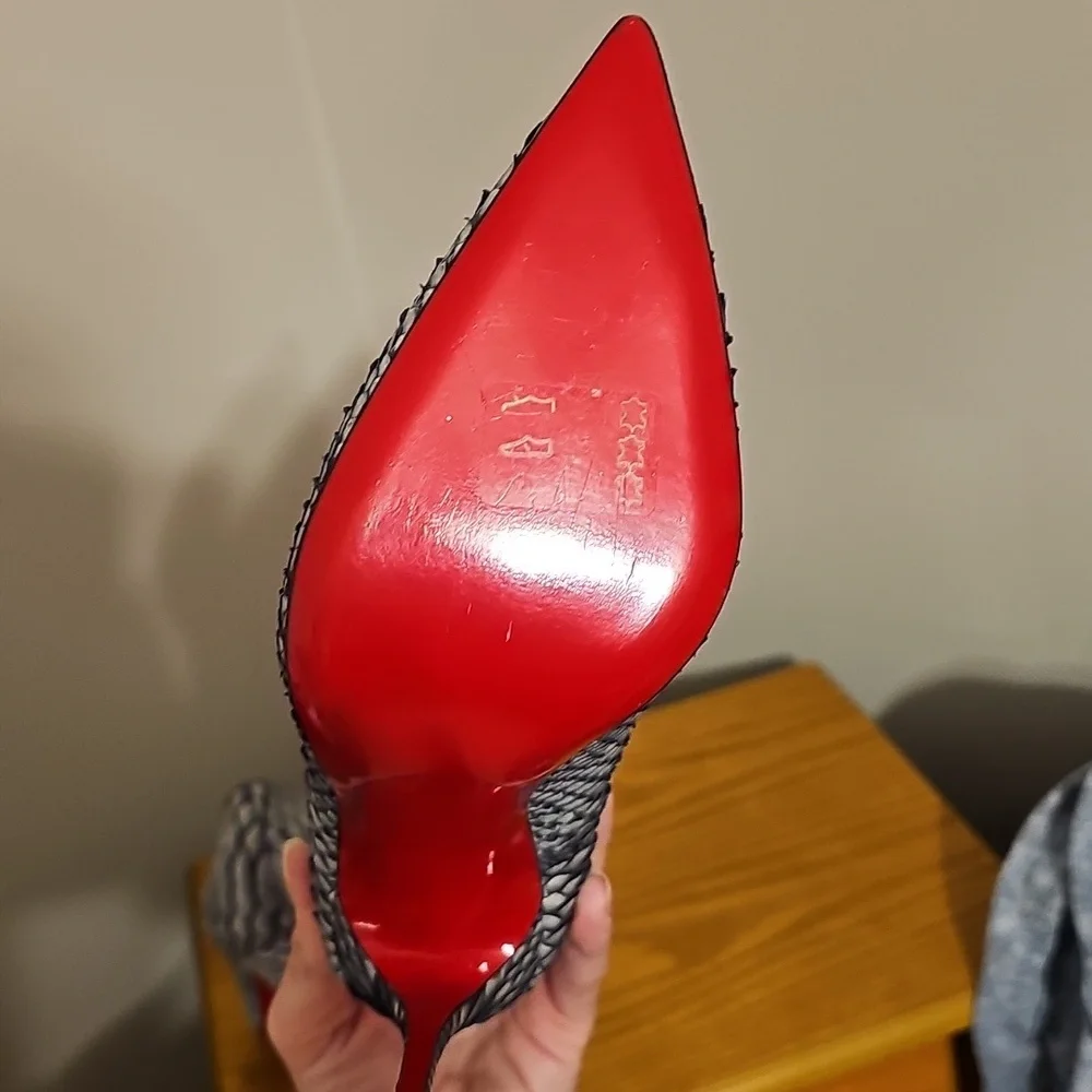 Christian Louboutin Python Froze So Kate Heels Brand New - Picture 10 of 11